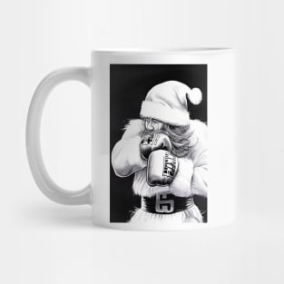 Merry Kickmas Santa Claus Kickboxing Fighter Mug